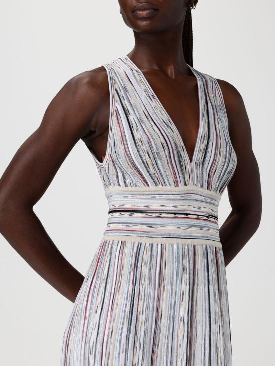 26SS 미소니 롱 원피스 DS26SG13BK01GZ SM9ZZ White - MISSONI