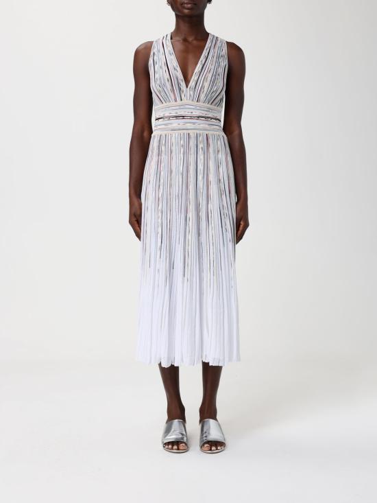 26SS 미소니 롱 원피스 DS26SG13BK01GZ SM9ZZ White