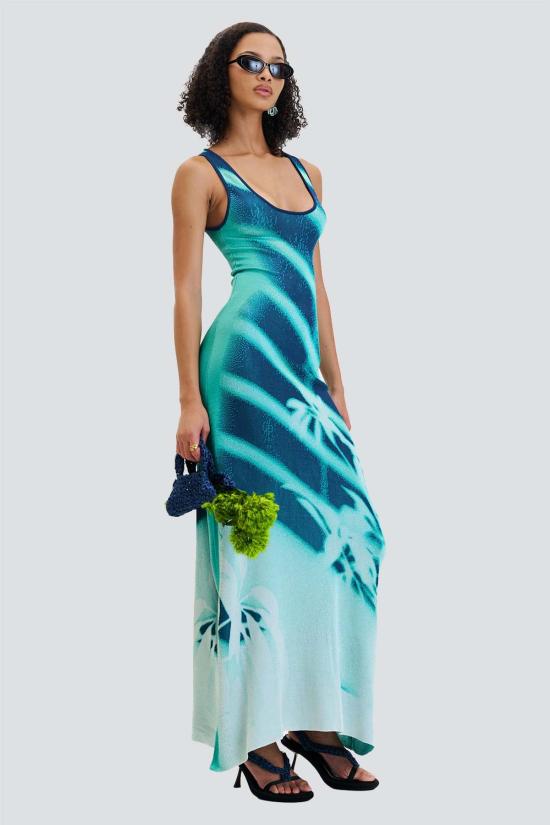  피에이치5 롱 원피스 Ph5 니키 윈도우 프린트 탱크 드레스 - PH5