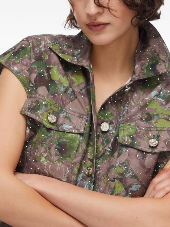 26SS 리우조 베스트 WA6341 T433AP9360 Dark olive - LIU JO