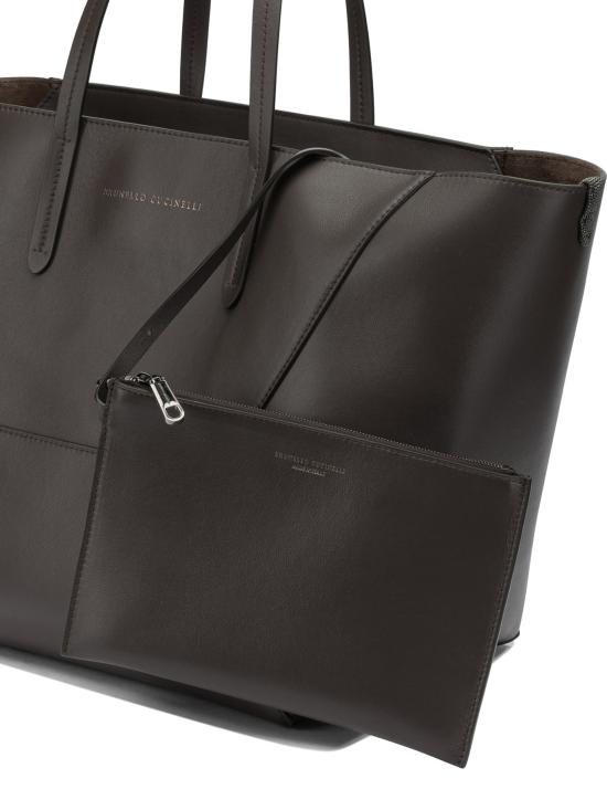 26SS 브루넬로 쿠치넬리 모닐리 카프스킨 BC 듀오 백 MBXAD2571C8279 - BRUNELLO CUCINELLI