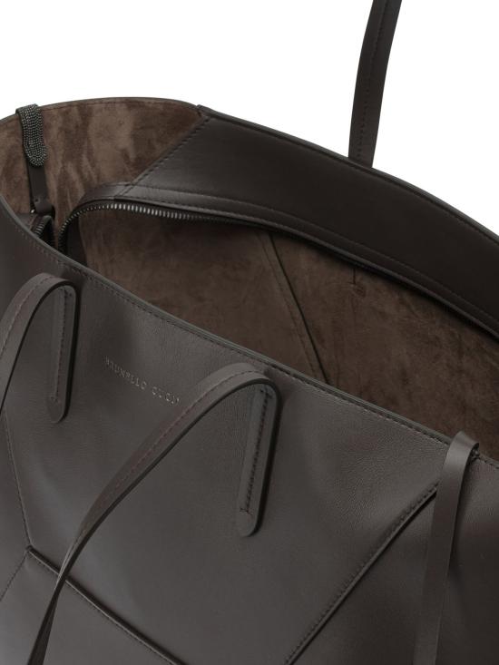 26SS 브루넬로 쿠치넬리 모닐리 카프스킨 BC 듀오 백 MBXAD2571C8279 - BRUNELLO CUCINELLI