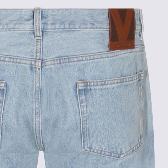  발렌티노 가라바니 데님 팬츠 발렌티노 라이트 블루 코튼 데님 진 데님 블루 - VALENTINO GARAVANI