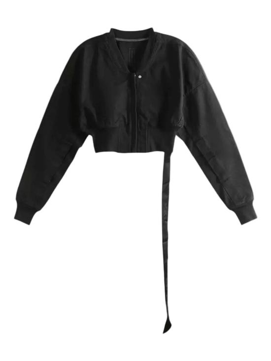  릭 오웬스 봄버 자켓 플라이트 크롭 재킷 블랙