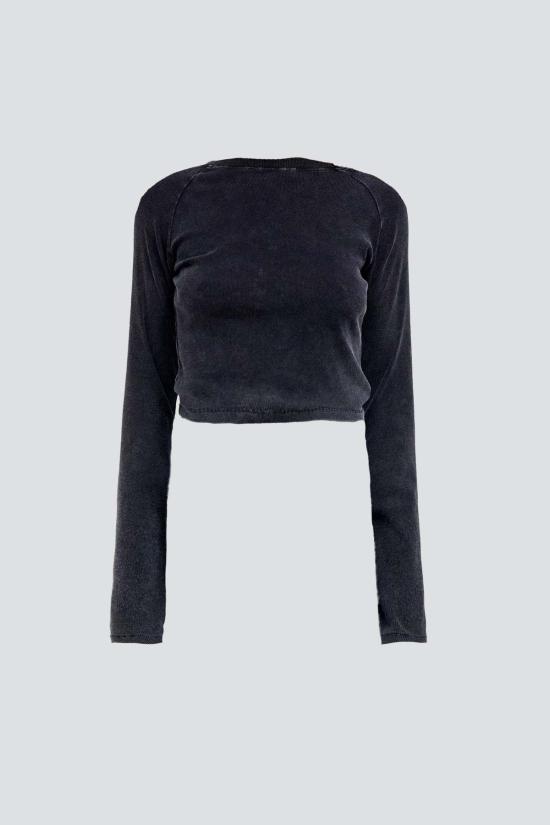  어셈블리 뉴욕 긴팔 티셔츠 어셈블리 블랙 래글런 긴팔 슬림 티셔츠 - ASSEMBLY NEW YORK