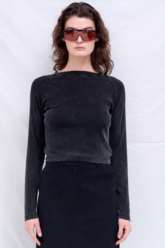  어셈블리 뉴욕 긴팔 티셔츠 어셈블리 블랙 래글런 긴팔 슬림 티셔츠