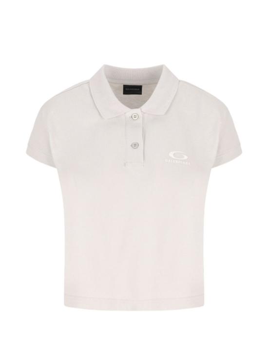  발렌시아가 반팔 티셔츠 코튼 폴로 셔츠 화이트