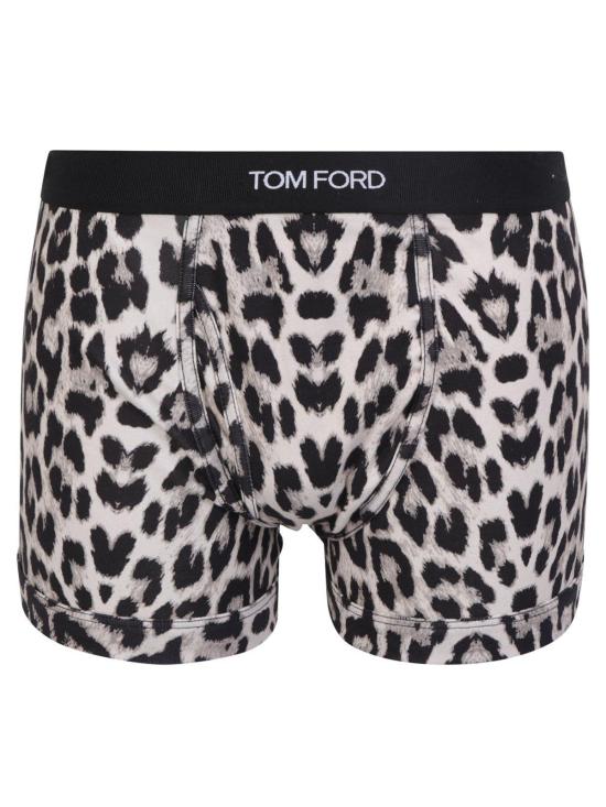  톰포드 팬티 톰 포드 애니멀 프린트 스키니컷 복서 팬티 (뉴트럴/블랙)