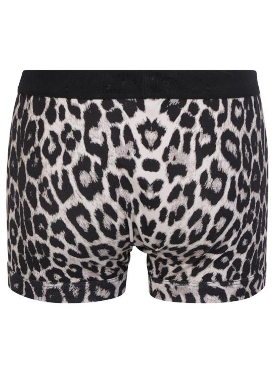  톰포드 팬티 톰 포드 애니멀 프린트 스키니컷 복서 팬티 (뉴트럴/블랙) - TOMFORD