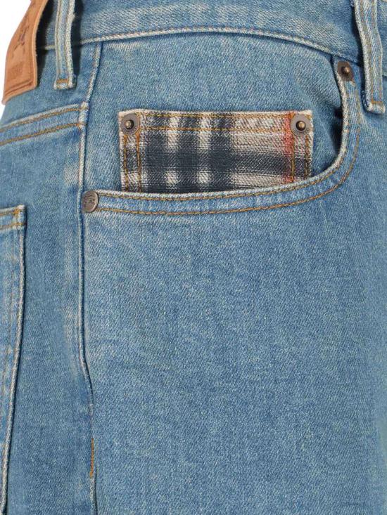  버버리 데님 팬츠 부츠컷 청바지 블루 - BURBERRY