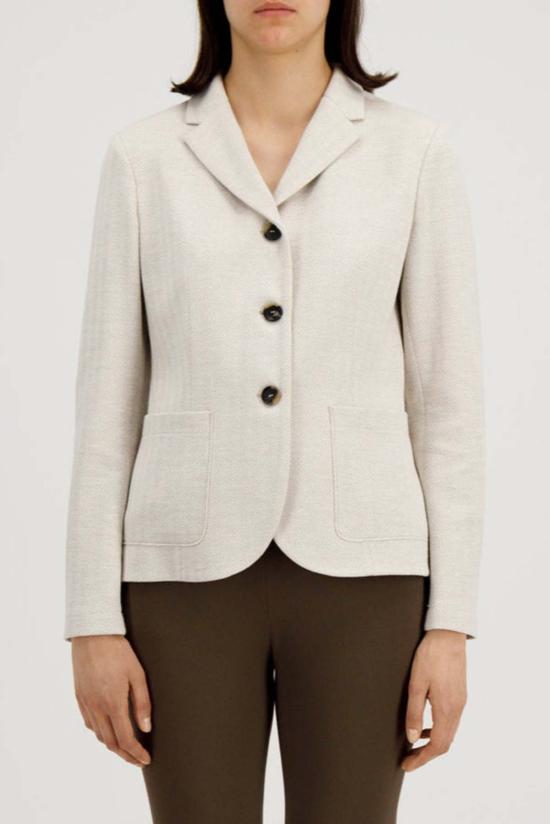  해리스와프런던 수트 자켓 해리스 워프 런던 헤링본 블레이저 크림