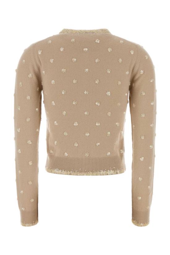  미우미우 가디건 스킨 핑크 캐시미어  알비노 - MIU MIU