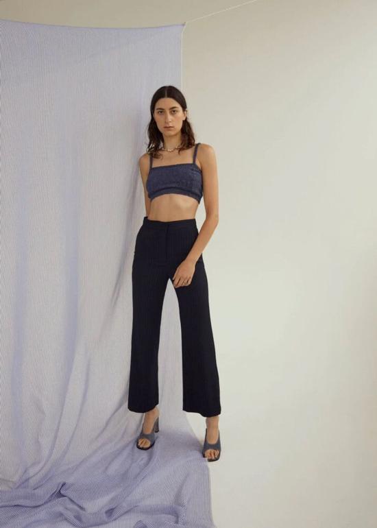  퍼머넌트 베케이션 크롭 팬츠 영구 휴가 데일리 팬츠 블랙