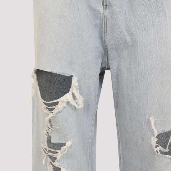  발렌시아가 스트레이트 팬츠 배기 팬츠 라이트 블루 - BALENCIAGA