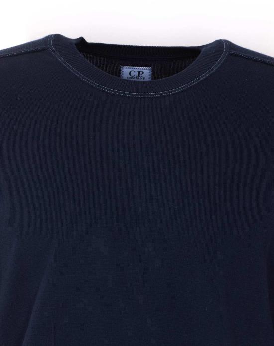  씨피 컴퍼니 스웨터 C.P. 회사 로고  (파란색) - C.P. COMPANY