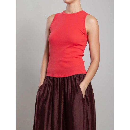  파라오 민소매 티셔츠 아테나 탱크 라이트웨이트 립 탱크 포피 - PHARAOH