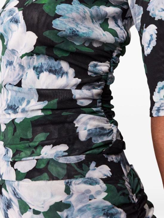  스텔라 맥카트니 블라우스 스텔라 매카트니 번치 오브 로즈 메시 탑 블랙 - STELLA MCCARTNEY