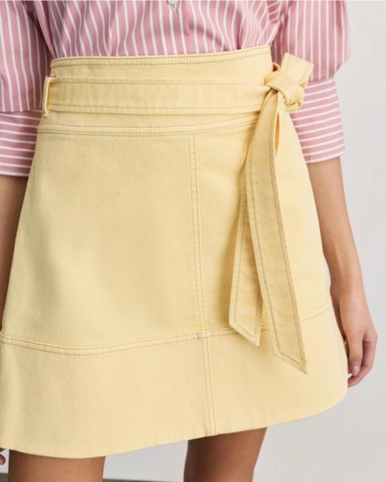  타냐 테일러 숏 스커트 코트니 스커트 버터 - TANYA TAYLOR