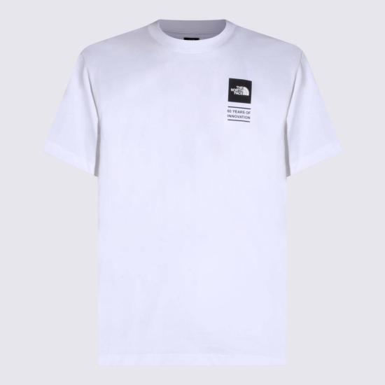  노스페이스 반팔 티셔츠 코튼 티셔츠 탑 화이트