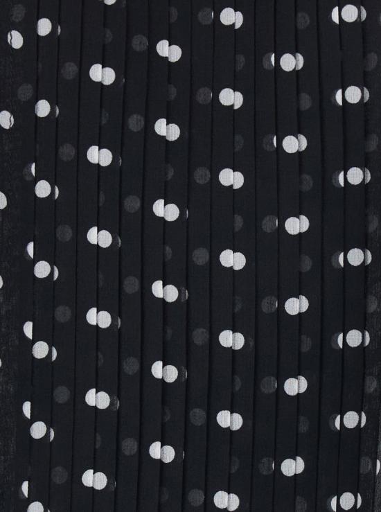  톰포드 블라우스 톰 포드 도트 무늬 실크 홀터넥 탑 블랙 - TOMFORD