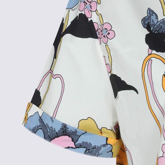  마르니 셔츠 코튼 셔츠 본 - MARNI