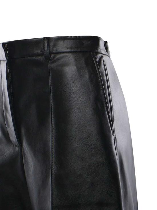  스텔라 맥카트니 숏팬츠 스텔라 매카트니 비건 와이드 레그 버뮤다 쇼츠 블랙 - STELLA MCCARTNEY