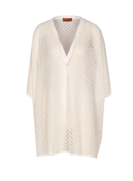  미소니 숏 원피스 미쏘니 비스코스 라메 라셸 숏 드레스 화이트