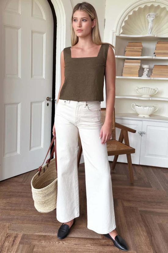  에머슨 프라이 민소매 티셔츠 로마 탑2 마티니 올리브 - EMERSON FRY