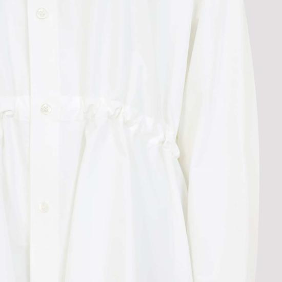  발렌시아가 미디 원피스 아워글래스 드레스 화이트 - BALENCIAGA