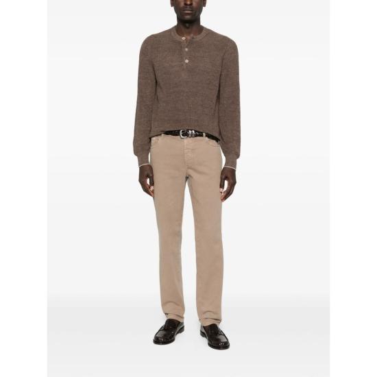  브루넬로 쿠치넬리 데님 팬츠 진 라이트 브라운 - BRUNELLO CUCINELLI