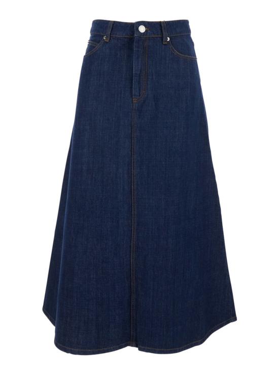  아미 데님 스커트 알렉상드르 마티우시 롱  블루