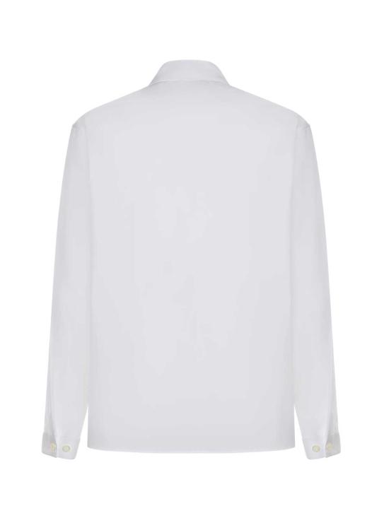  마르니 탑 마니 코튼 포플린 지퍼업 셔츠 릴리화이트 - MARNI