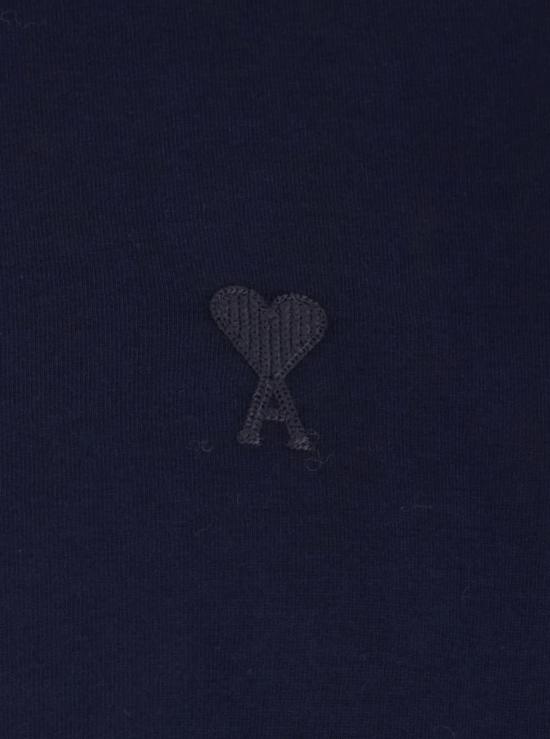  아미 긴팔 티셔츠 알렉상드르 마티우시 ADC 자수  (블루) - AMI