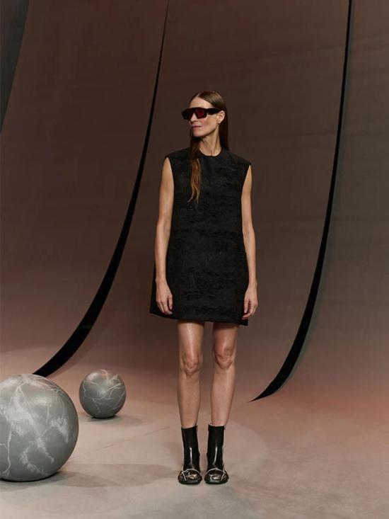  헨릭 빕스코브 숏 원피스 Henrik Vibskov 다트 민소매 드레스 Fishes 블랙 - HENRIK VIBSKOV