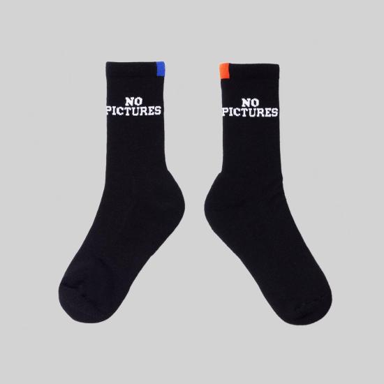  큘 양말 쿨레 노 픽처스 블랙 - KULE