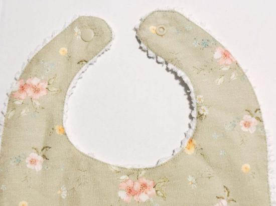  [키즈] Piper&Cloth 라운지 웨어 유아용 린넨 턱받이 헤지로우 플로럴 - OTHER BRANDS