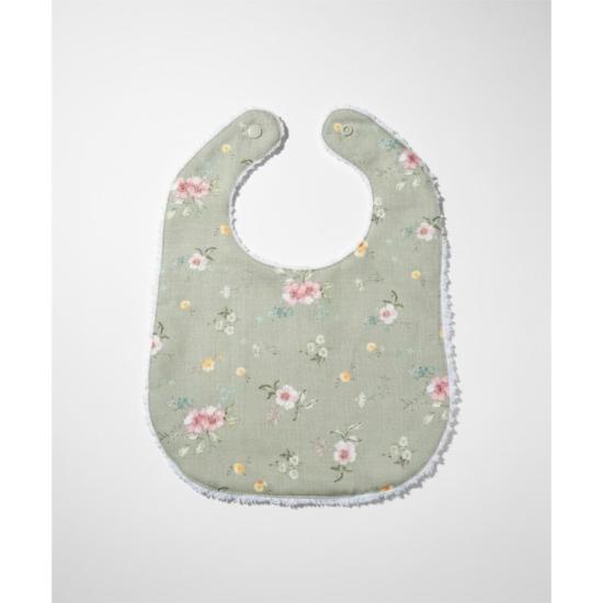  [키즈] Piper&Cloth 라운지 웨어 유아용 린넨 턱받이 헤지로우 플로럴 - PIPER&CLOTH