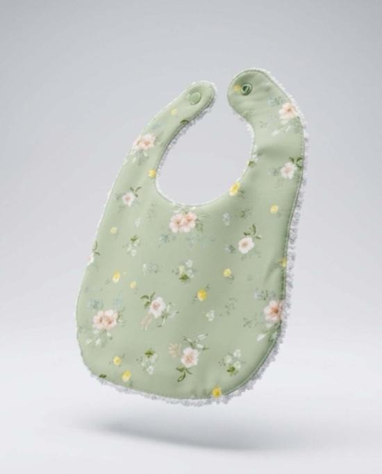  [키즈] Piper&Cloth 라운지 웨어 유아용 린넨 턱받이 헤지로우 플로럴 - PIPER&CLOTH