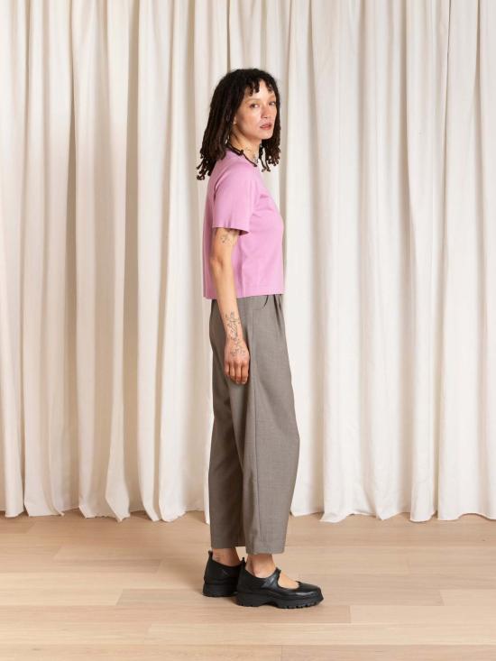  알리 골든 반팔 티셔츠 니트 티셔츠 탑 - ALI GOLDEN