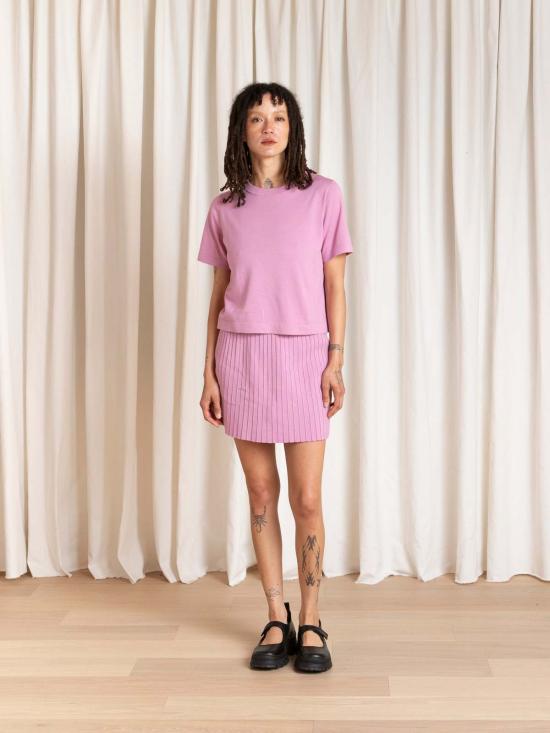  알리 골든 반팔 티셔츠 니트 티셔츠 탑 - ALI GOLDEN