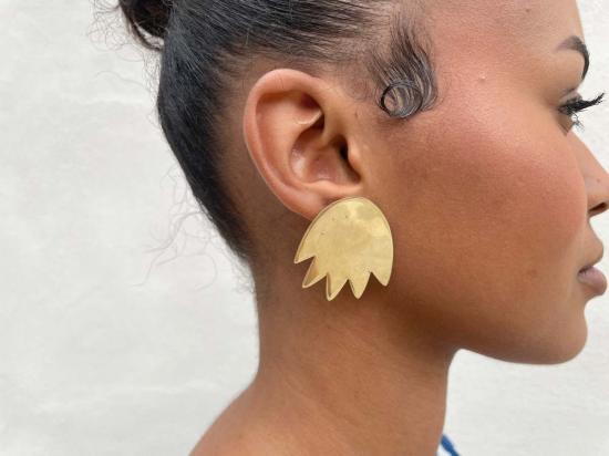  해피 프렌치 갱 이어링 Happyfrenchgang 나뭇잎 귀걸이