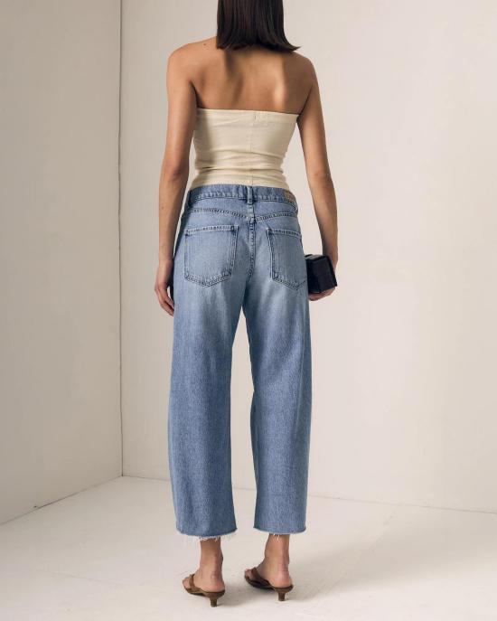  르장 데님 팬츠 Le Jean 노마드 앵클진 진 - LE JEAN