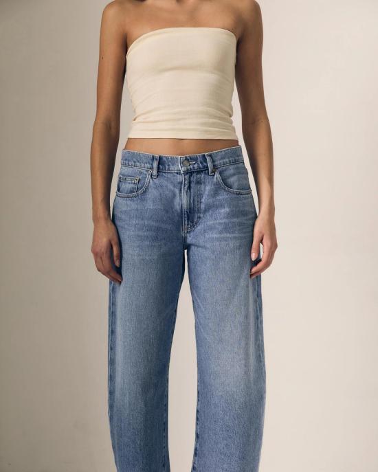  르장 데님 팬츠 Le Jean 노마드 앵클진 진 - LE JEAN