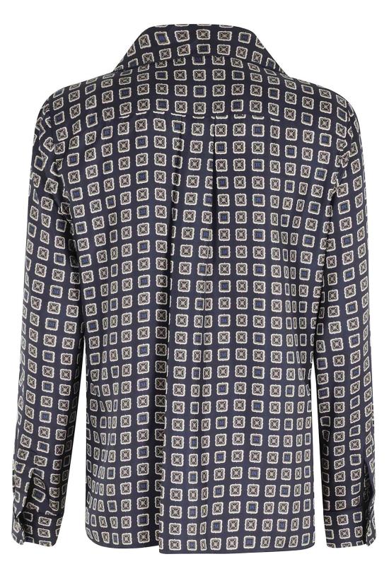  막스마라 블라우스 막스 마라 디스코 셔츠 네이비 블루 - MAX MARA