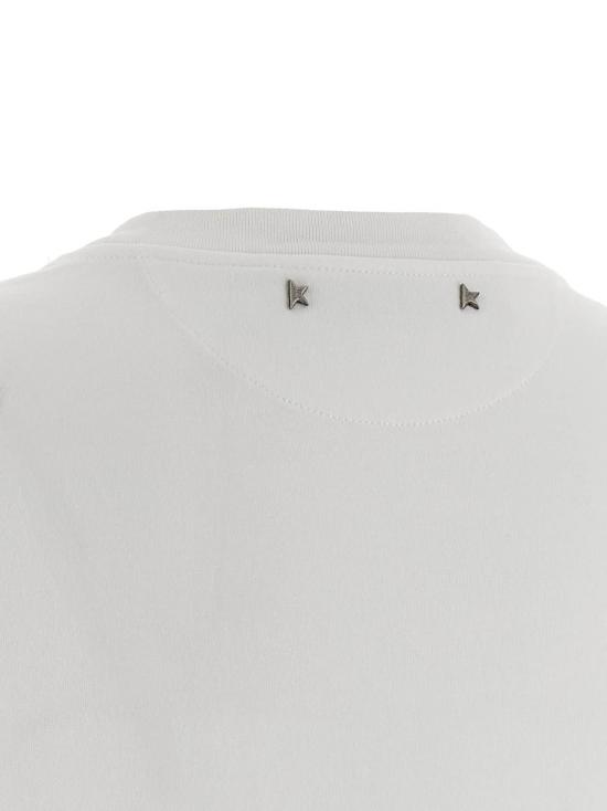 골든구스 반팔 티셔츠 골든 구스 크리스탈 크루넥 티셔츠 화이트 - GOLDEN GOOSE