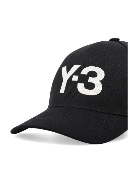  와이쓰리 모자 Y3 코튼 로고 캡 블랙 - Y-3