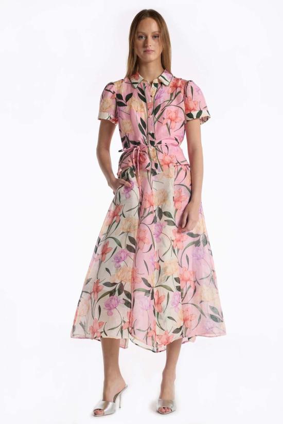  크리스티 린 미디 스커트 네이트 스커트 멀티 자르딘 - CHRISTY LYNN