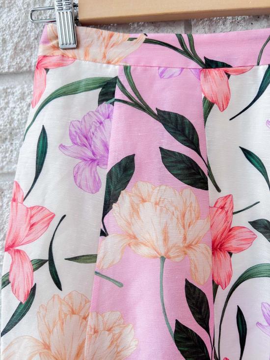  크리스티 린 미디 스커트 네이트 스커트 멀티 자르딘 - CHRISTY LYNN