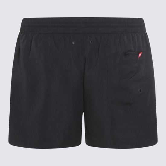  디젤 스윔팬츠 블랙 복서 비치웨어 수영 반바지 블랙 - DIESEL