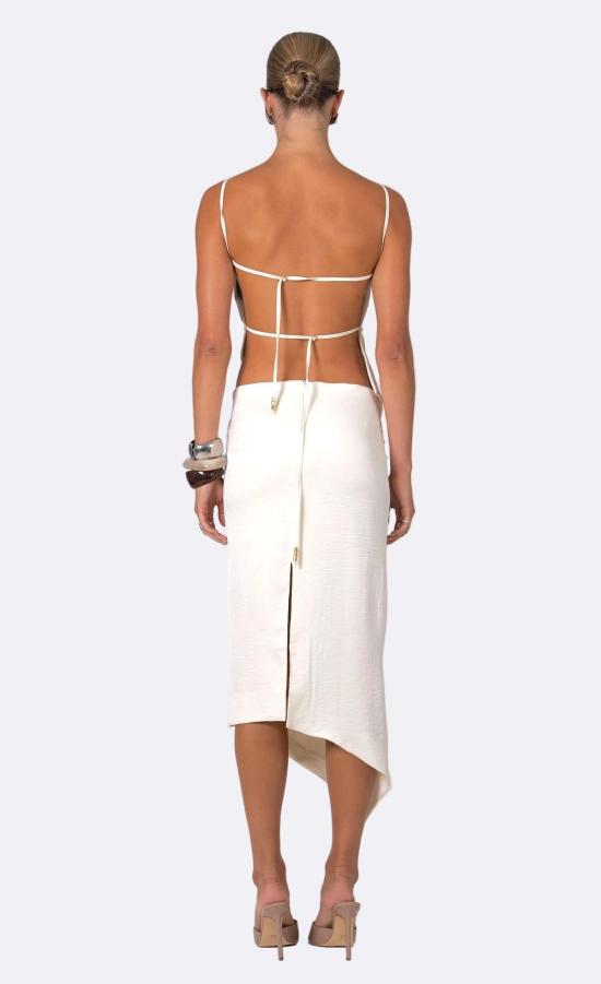  논살란트 레이블 블라우스 무심코 라벨 엘비나 탑 바닐라 - NONCHALANT LABEL